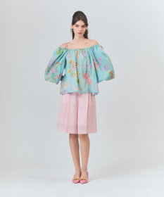 GRACE CONTINENTAL リネンライクシアーパンツ