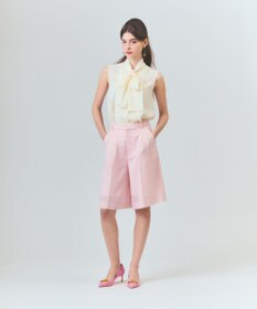 GRACE CONTINENTAL リネンライクシアーパンツ