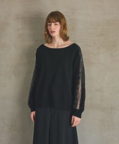 GRACE CONTINENTAL レーススリーブトップ