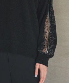 GRACE CONTINENTAL レーススリーブトップ