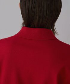 GRACE CONTINENTAL バイカラーロゴニットカーディガン