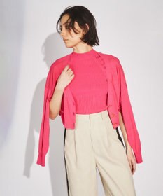 GRACE CONTINENTAL ショートルーズニットカーディガン