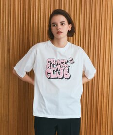 GRACE CONTINENTAL グラフィティプリントTシャツ ホワイト