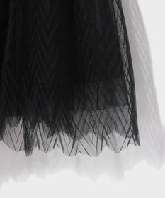 GRACE CONTINENTAL チュールプリーツコンビワンピース