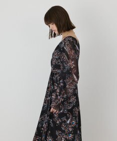 GRACE CONTINENTAL ペイズリーカシュクールワンピース