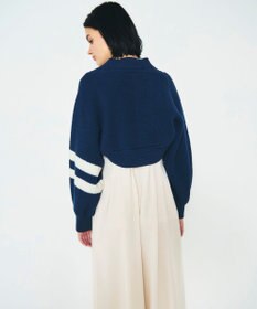 GRACE CONTINENTAL 畦ショートニットカーディガン