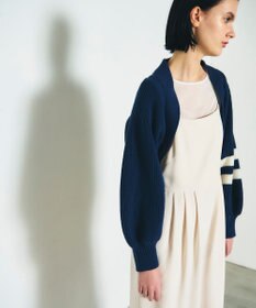 GRACE CONTINENTAL 畦ショートニットカーディガン