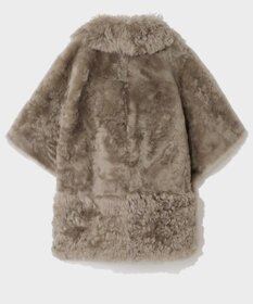 GRACE CONTINENTAL ムートンポンチョコート