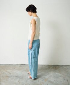 GRACE CONTINENTAL リネン混ツイルジレ