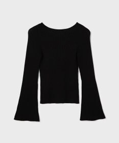 GRACE CONTINENTAL アイレットリブニットトップ