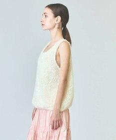 GRACE CONTINENTAL チュールフェザータンクトップ