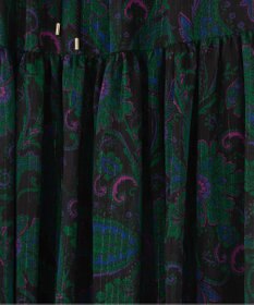 GRACE CONTINENTAL ラメストライププリントスカート