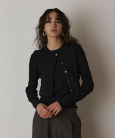 GRACE CONTINENTAL モノグラムニットカーディガン