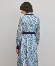 GRACE CONTINENTAL マルチフラワー刺繍フレアワンピース