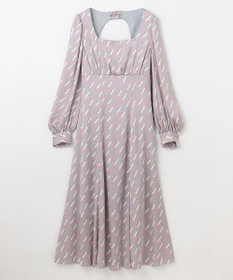 GRACE CONTINENTAL バックシャンリップドレス