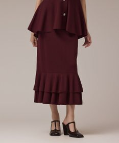 GRACE CONTINENTAL ティアードニットスカート