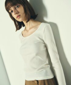 2024年最新入荷 リブ2wayカットトップ / GRACE CONTINENTAL | GRACE CONTINENTAL カットソー(半袖+袖なし)