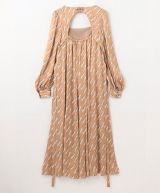 GRACE CONTINENTAL バックシャンリップドレス