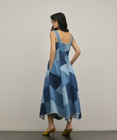 GRACE CONTINENTAL パッチワークデニムワンピース