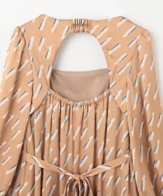 GRACE CONTINENTAL バックシャンリップドレス