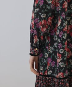 GRACE CONTINENTAL ボタニカルティアードワンピース