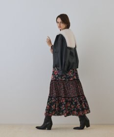 GRACE CONTINENTAL ボタニカルティアードワンピース