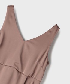 GRACE CONTINENTAL サテンレースニットワンピース