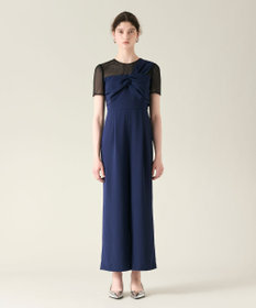 GRACE CONTINENTAL ドレープリボンサロペット