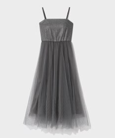 GRACE CONTINENTAL チュールプリーツコンビワンピース