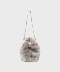 GRACE CONTINENTAL a point etcフェイクファーミニバッグ