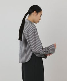 GRACE CONTINENTAL ストライプショートシャツ