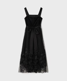 GRACE CONTINENTAL ドットフラワーembドレス