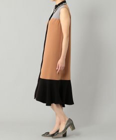 GRACE CONTINENTAL カラーブロックシャツドレス