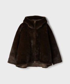 GRACE CONTINENTAL フェイクミンクフードジャケット