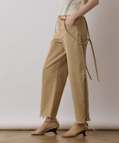 GRACE CONTINENTAL サス付zipデニムパンツ