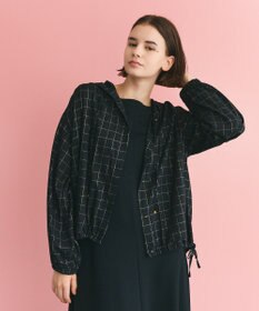 GRACE CONTINENTAL ラメチェックフーディー