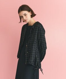 GRACE CONTINENTAL ラメチェックフーディー