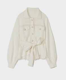 GRACE CONTINENTAL ニットワークジャケット