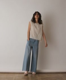 GRACE CONTINENTAL フリンジギャザートップ