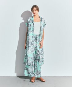 GRACE CONTINENTAL リゾートプリントツイルドレス