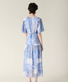 GRACE CONTINENTAL ペイズリーカシュクールワンピース