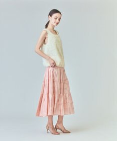 GRACE CONTINENTAL チュールフェザータンクトップ