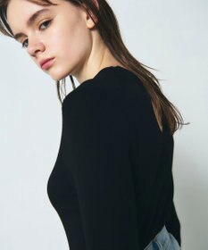 GRACE CONTINENTAL リブニットトップ