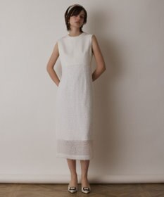 フェザー刺繍コンビワンピース / GRACE CONTINENTAL | GRACE