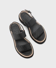 GRACE CONTINENTAL LUCA GROSSIメッシュサンダル ブラック