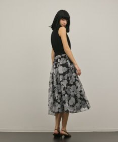 GRACE CONTINENTAL カシュクールフラワープリントワンピース