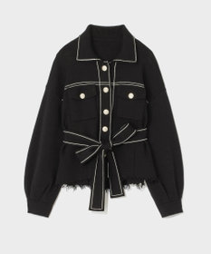 GRACE CONTINENTAL ニットワークジャケット