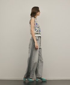 GRACE CONTINENTAL フラワープリントニットトップ