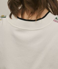 GRACE CONTINENTAL フラワープリントニットトップ