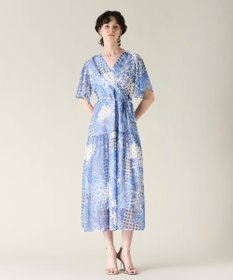 GRACE CONTINENTAL ペイズリーカシュクールワンピース